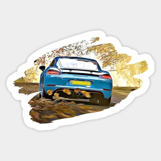 Cayman GTS Art Print Sticker